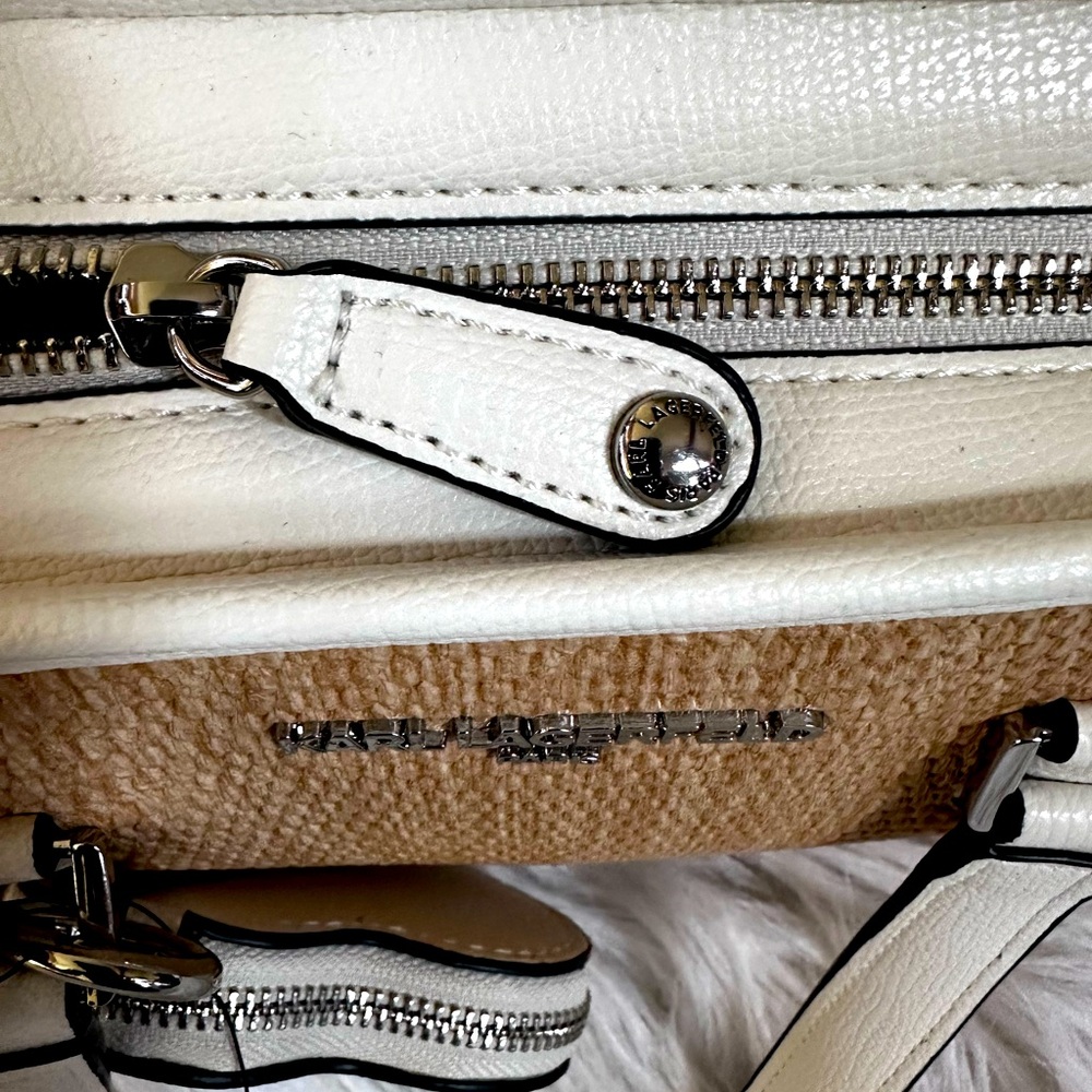 NWT Karl Lagerfeld Paris Sables Trendy‎ Cottagecore Style Crossbody Bucket Bag - Picture 5 of 7